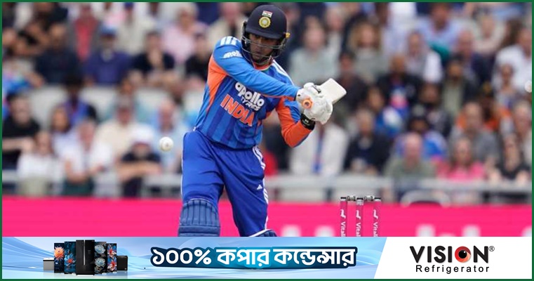অভিষেক-আইয়ারের ঝড়ো ব্যাটিংয়ে ভারতের বোর্ডে '১৯০'